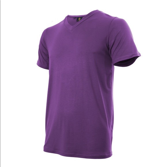 KING NEW YORK, V-NECK T-SHIRT , DARK PURPLE. - Picture 10 of 13